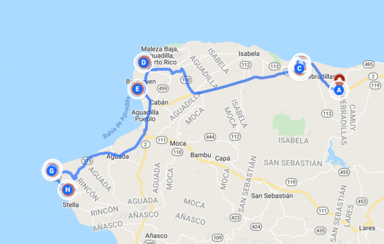 Northwest Coastal Roadtrip - Quebradillas to Rincon