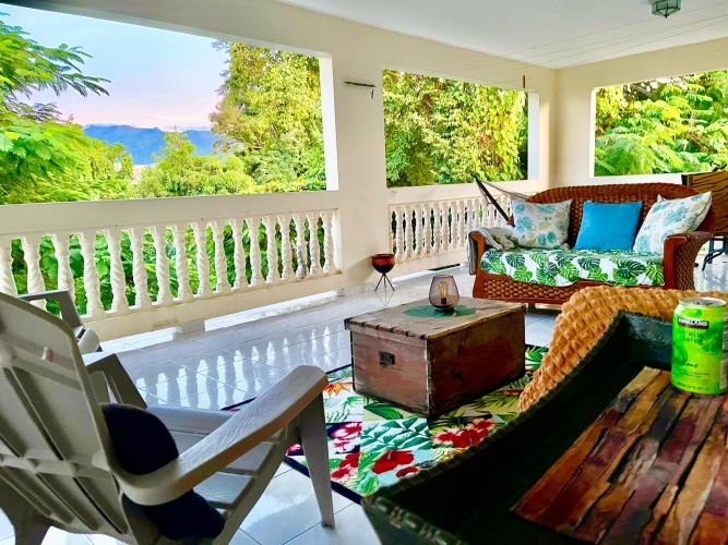 Casa Bonjour - Luxurious 4-Bedroom Vacation Rental Villa with Ocean & Mountain Views in Puerto Rico