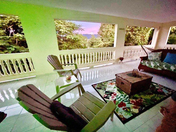 Casa Bonjour - Luxurious 4-Bedroom Vacation Rental Villa with Ocean & Mountain Views in Puerto Rico